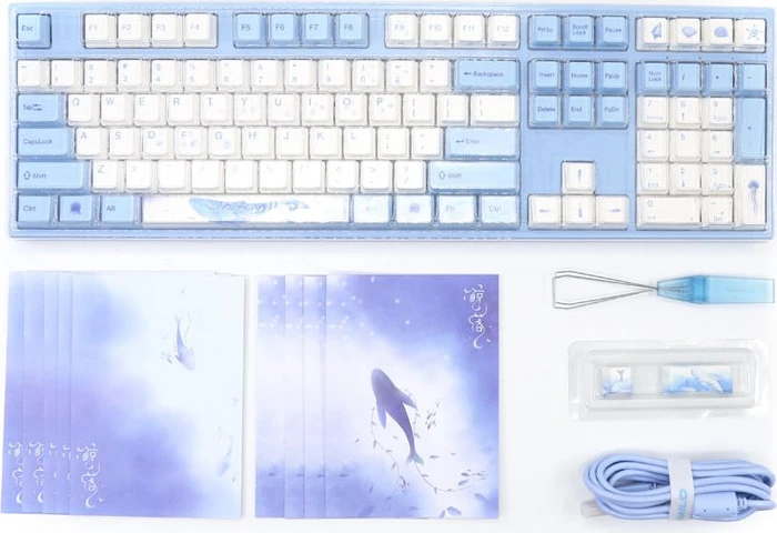 Varmilo VEA108, Sea Melody, LEDs weiß, MX BROWN, USB, US
