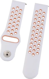 Peter Jäckel Armband 20mm Dual Silicon weiß/pink
