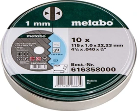 Metabo Inox TF 41 A 60-R Trennscheibe gerade, 115x1x22.23mm, 10 Stück