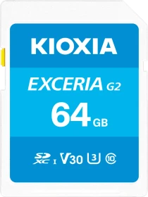 KIOXIA EXCERIA G2 R100/W50 64GB, UHS-I U3, Class 10