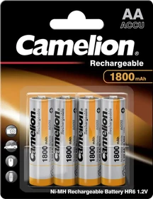 Camelion Rechargeable Mignon AA NiMH 1800mAh, 4er-Pack