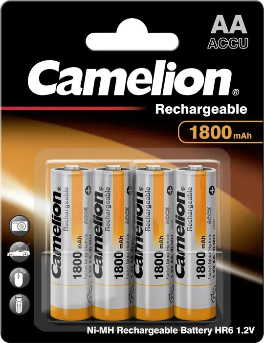 Camelion Rechargeable Mignon AA NiMH 1800mAh, 4er-Pack