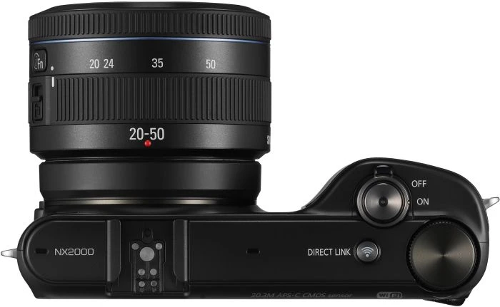 Samsung NX2000 schwarz mit Objektiv NX 20-50mm 3.5-5.6 i-Function ED II
