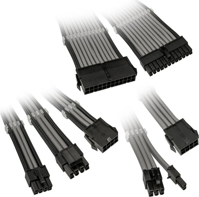 Kolink Core Adept Braided Cable Extension Kit, Grey
