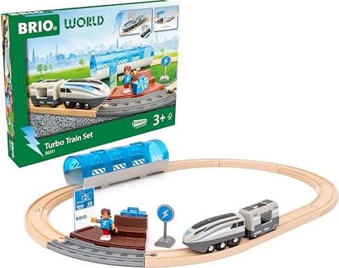 Brio Spielesets 36011 Eisenbahnset mit Turbozug
