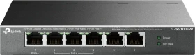 TP-Link TL-SG10 Desktop Gigabit Switch, 6x RJ-45, 64W PoE++ (TL-SG1006PP)