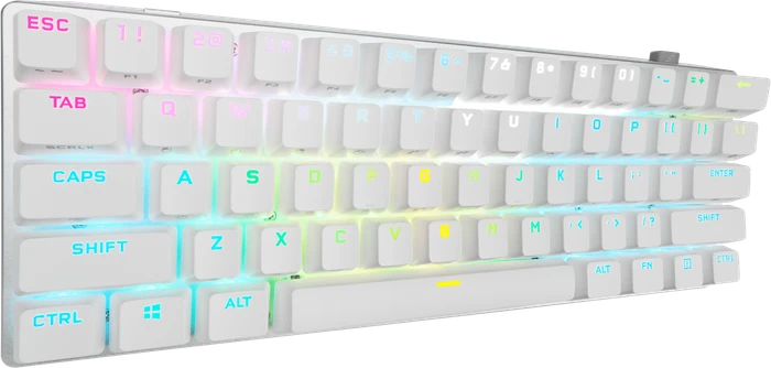 Corsair Gaming K70 PRO MINI Wireless, weiß, MX RGB RED, USB/Bluetooth, US