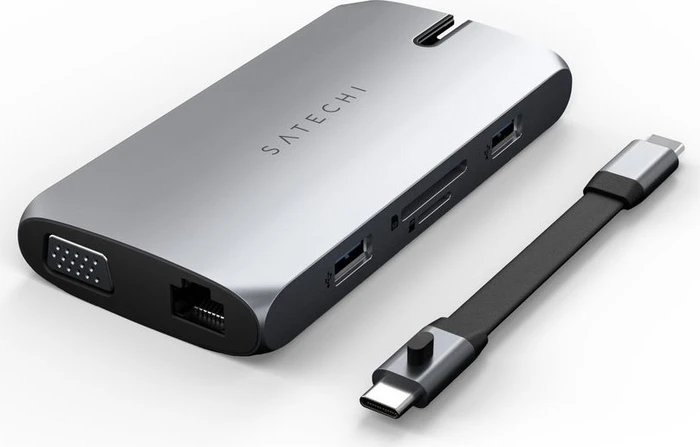 Satechi USB-C On-the-Go Multi-Port Adapter, USB-C 3.0 [Buchse]