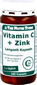 The Nutri Store Vitamin C 300 + Zink Langzeitkapseln, 180 Stück