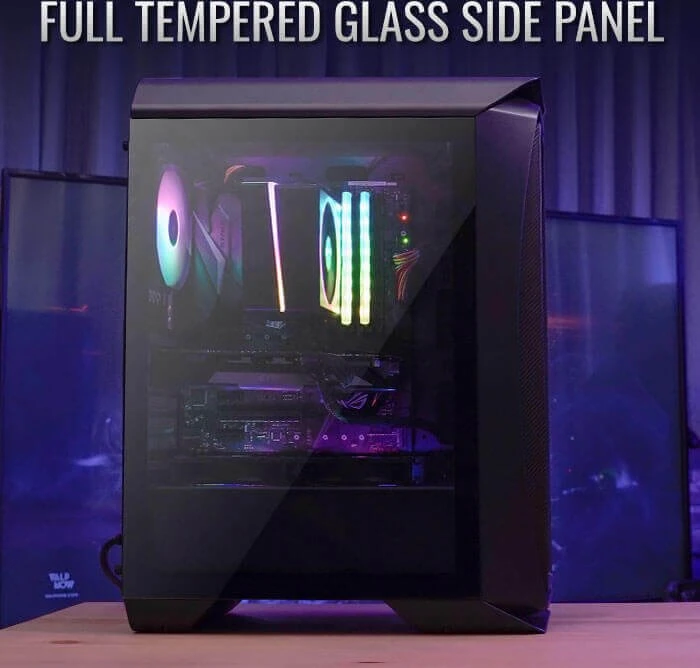 AeroCool Aero One Frost, schwarz, Glasfenster