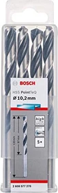 Bosch Professional HSS PointTeQ Spiralbohrer, 4.9x52x86mm, 10 Stück