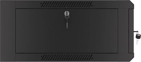 Lanberg WFFA Series 19" Rack Wandschrank 4HE, hängend, Flatpack, Glastür, IP20, RAL 9004, 600mm tief