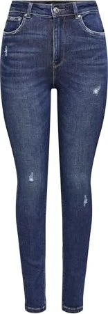 ONLY Skinny High Mila Jeans dark blue denim (Damen)