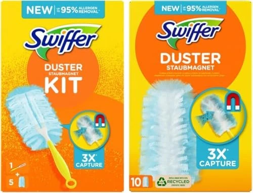Swiffer Staubmagnet Staubwischer-Set (Griff + 15 Tücher)