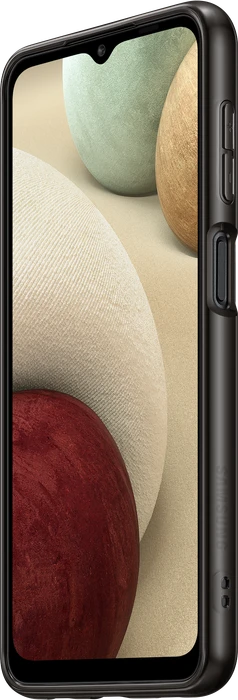 Samsung Soft Clear Cover für Galaxy A12 schwarz