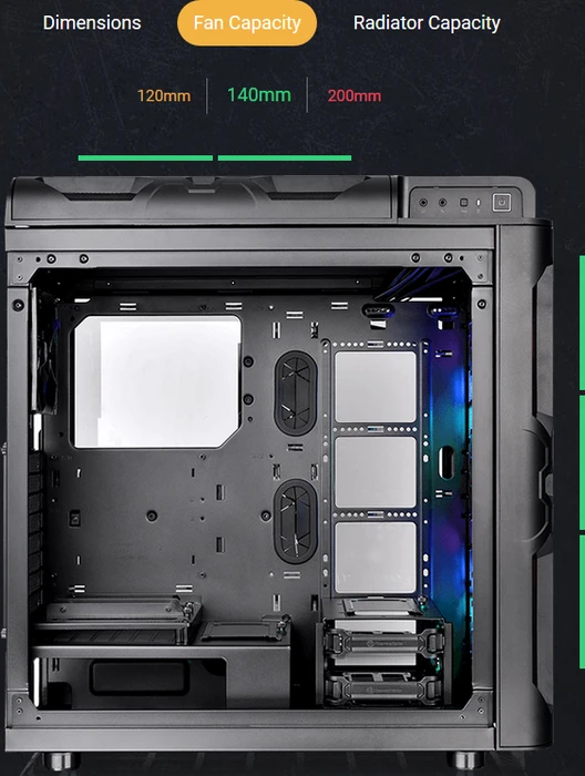 Thermaltake Level 20 RS ARGB, schwarz, Glasfenster