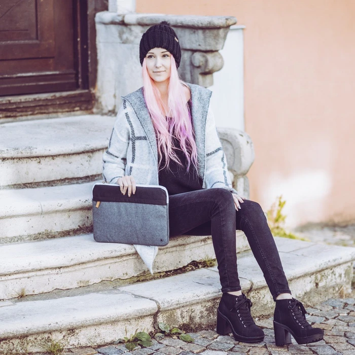 Hama Laptop-Sleeve Florenz 13.3" grau/schwarz