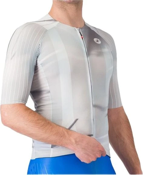 Castelli Aero Race 8S Trikot kurzarm silver gray/smoky gray (Herren)