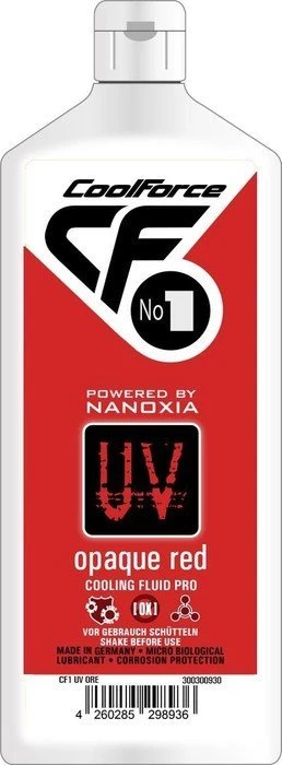 Nanoxia CoolForce No.1 Cooling Fluid Pro, Kühlflüssigkeit, 1000ml, UV Opaque rot