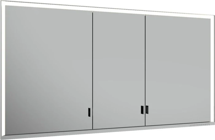 Keuco Royal Lumos Spiegelschrank für Wandeinbau, 3 lange Türen, 140x73.5cm