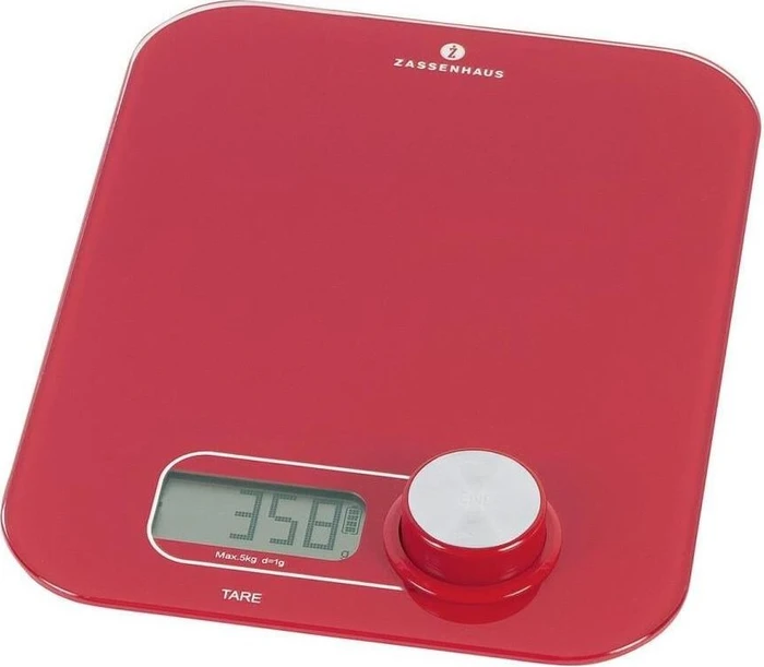 Zassenhaus Eco Energy digitale Küchenwaage rot