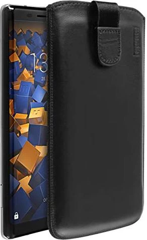 Mumbi Leder Etui für Nokia 8 Sirocco schwarz