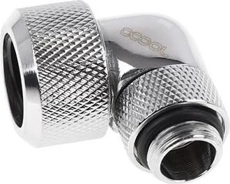 Alphacool Eiszapfen 90° Rohranschluss G1/4" auf 16mm, verchromt