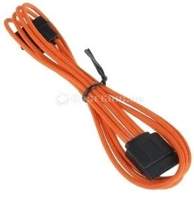 BitFenix Alchemy SATA-Stromadapter 4-Pin [IDE] auf 15-Pin [SATA] 45cm, sleeved orange