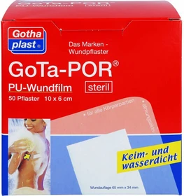 Gothaplast GoTa-POR PU-Wundfilm steril, 6 x 10cm, 50 Stück