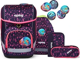Ergobag Cubo Bärmuda Viereck Schultaschen-Set, 5-tlg.