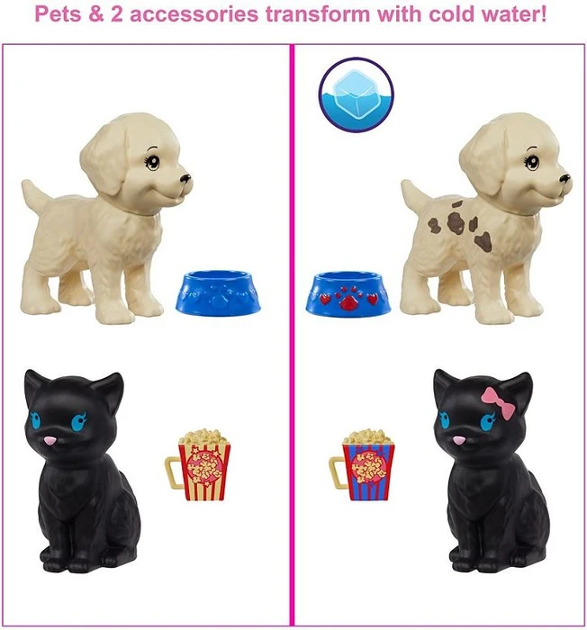 Mattel Barbie - Color Reveal Tag-Nacht Puppe mit 25 Überraschungen