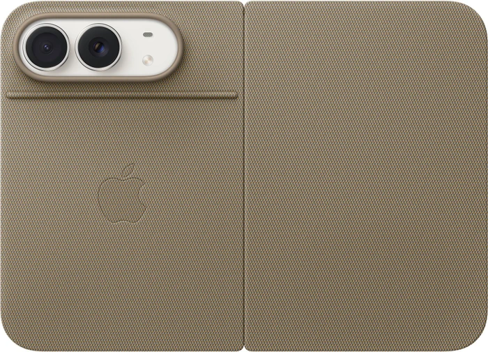 Apple Folio mit Standfuß für iPhone Duo taupe