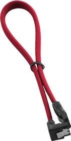 CableMod ModMesh Right Angle SATA 6Gb/s Kabel rot 0.3m, gewinkelt (CM-CAB-RSAT-N30KR-R)