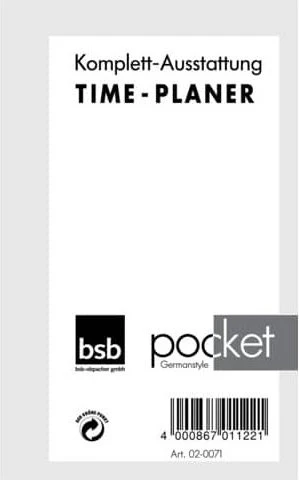 bsb-obpacher Kalender Pocket Ersatzeinlage Komplett-Ausstattung 2022, A7