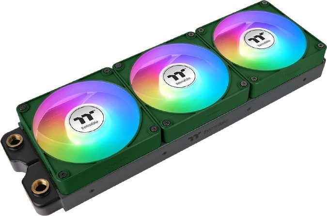 Thermaltake CT140 EX ARGB Sync Racing Green, grün/weiß, 140mm, 3er-Pack