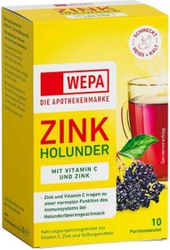 Wepa Zink Holunder + Vitamin C + Zink Pulver Beutel, 100g (10x 10g)