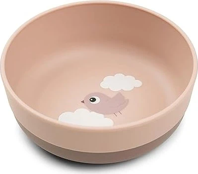 Done by Deer Foodie Kinderschüssel happy clouds rosa
