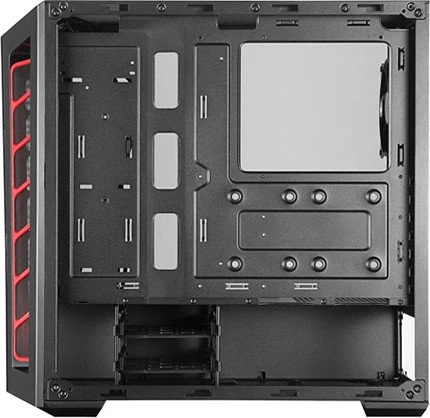 Cooler Master MasterBox MB520, rot, Acrylfenster