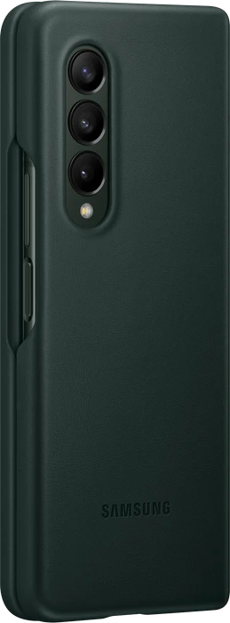 Samsung Leather Cover für Galaxy Z Fold 3 5G grün