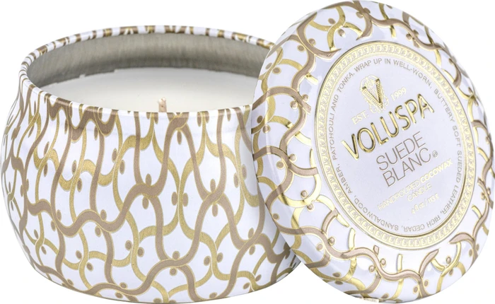 Voluspa Maison Blanc Suede Blanc Duftkerze, 113g
