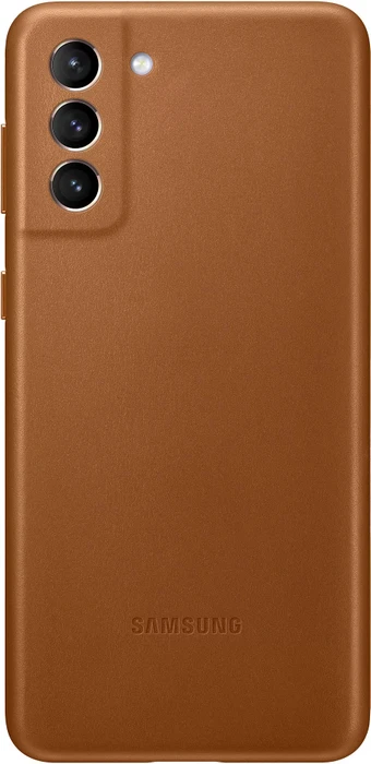 Samsung Leather Cover für Galaxy S21+ braun