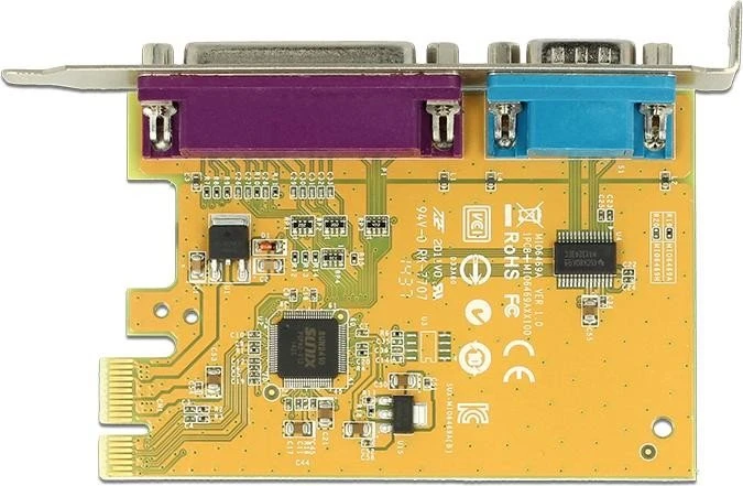 DeLOCK 1x seriell/1x parallel, PCIe 2.0 x1