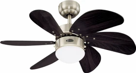 Westinghouse Turbo Swirl Deckenventilator dunkelbraun/chrom