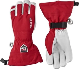 Hestra Army Leather Heli Skihandschuhe rot