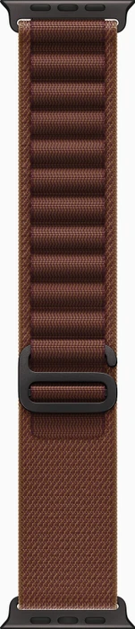 Apple Watch Ultra 4 schwarz mit Alpine Loop Large burgunder