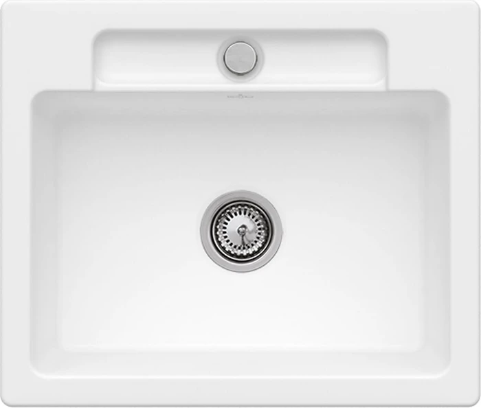 Villeroy & Boch Siluet 60 S Einbau Becken mittig stone white