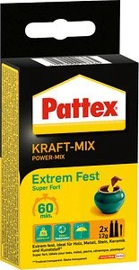 Pattex PK6FT Kraft-Mix Extrem Fest 2-Komponenten Epoxidharzkleber, 24g