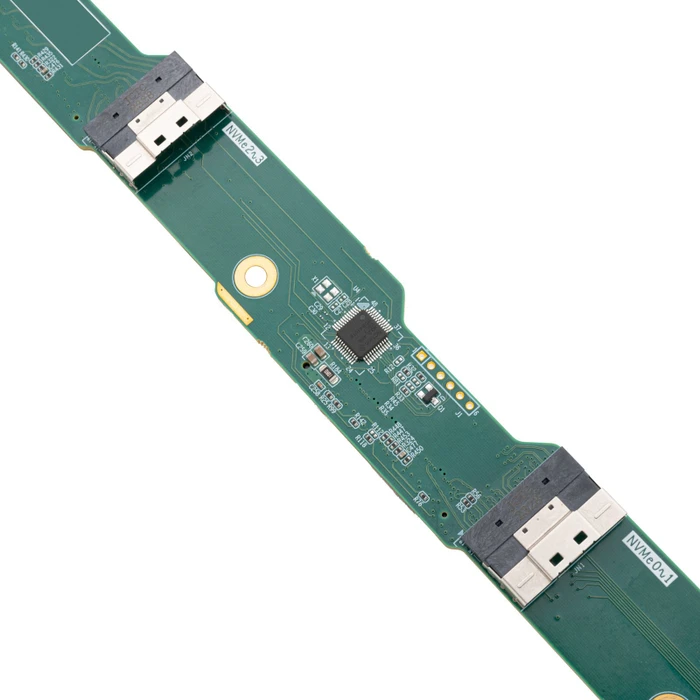 SilverStone RAC-BP-304N, 4-Bay 2.5"/3.5" Server Backplane mit U.2 Unterstützung, grün