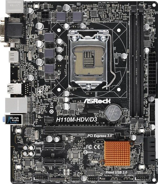 ASRock H110M-HDV/D3 (Intel 1151)