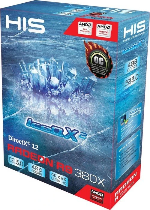 HIS Radeon R9 380X IceQ X² OC, 4GB GDDR5, 2x DVI, HDMI, DP